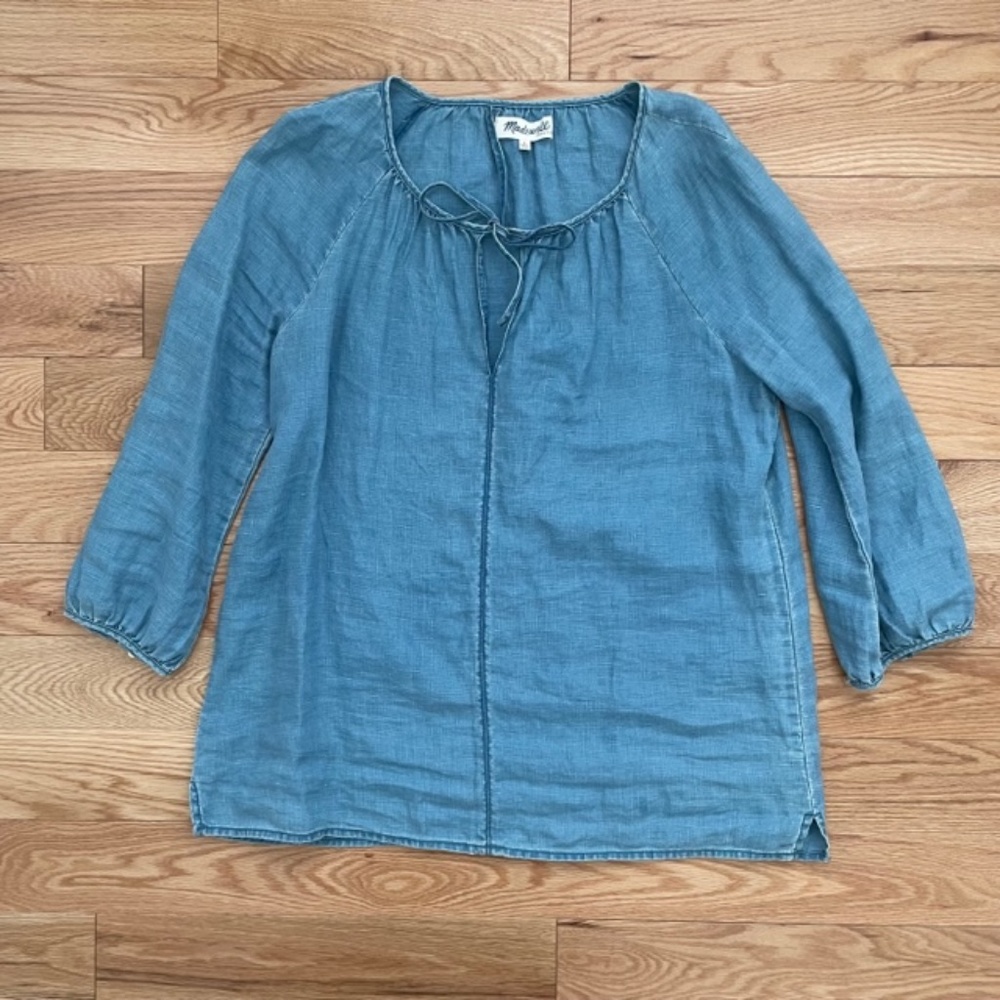 Madewell peasant blouse